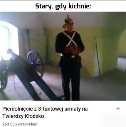 Stary, gdy kichnie