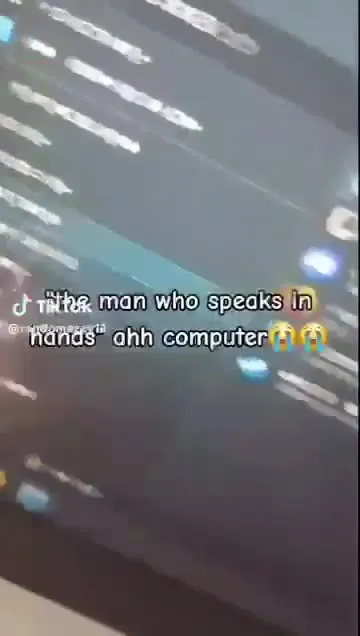 The Man Who Speaks in Hands