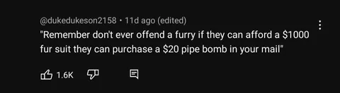 Furry Suit Pipe Bomb Threat