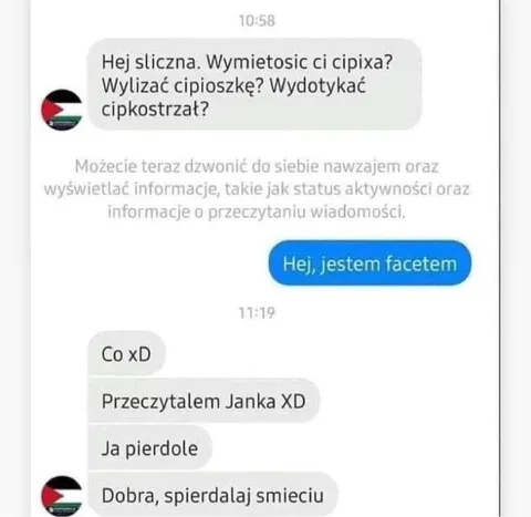Hej, jestem facetem