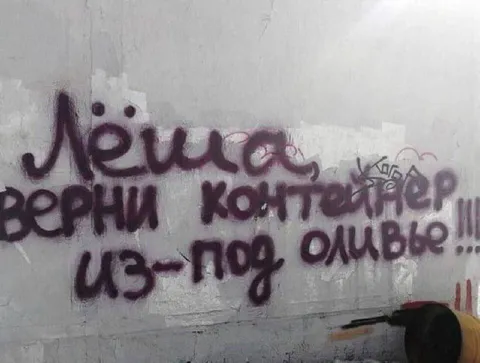 Лёша верни контейнер из-под оливье