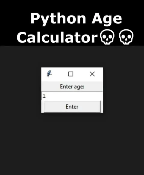 Python Age Calculator Says 15