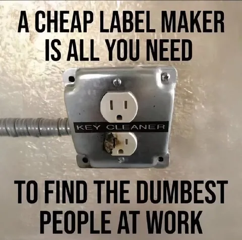 Cheap Label Maker Finds Dumb Workers