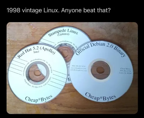 1998 Vintage Linux CDs