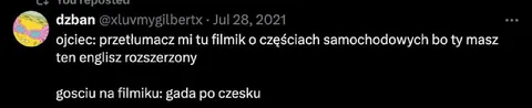 Ojciec i filmik po czesku