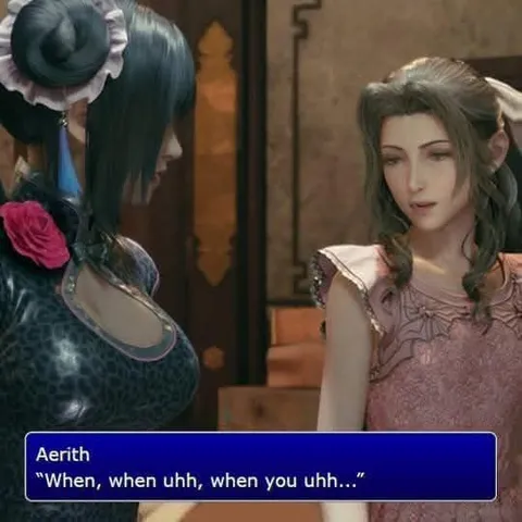 Aerith Cannot Ask the Question