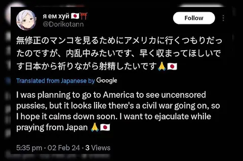 アメリカで無修正を見る夢