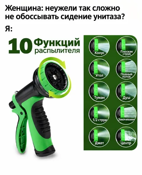 Десять функций распылителя