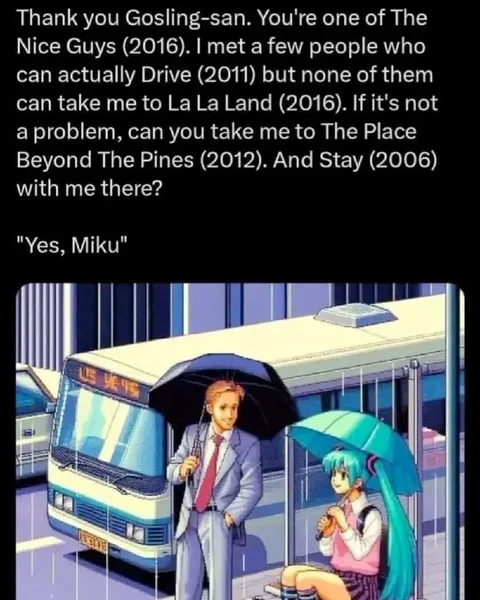 Gosling Takes Miku to La La Land