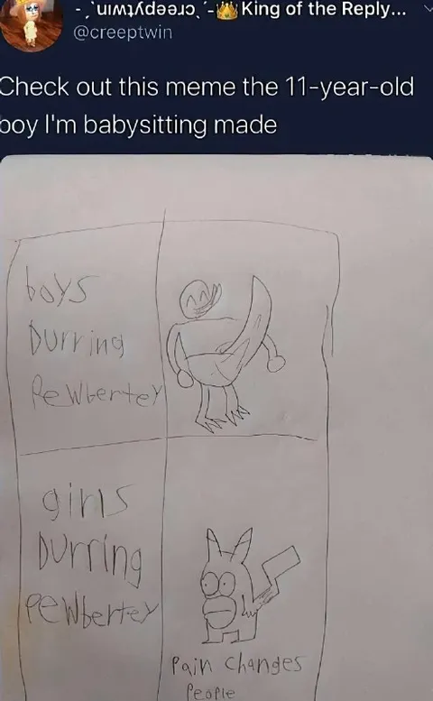 11-Year-Old's Puberty Meme