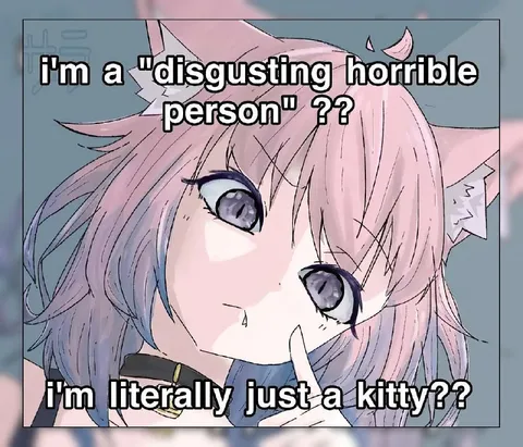 Disgusting Person Kitty Reaction