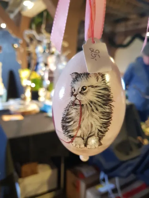 Кот с красной ниткой