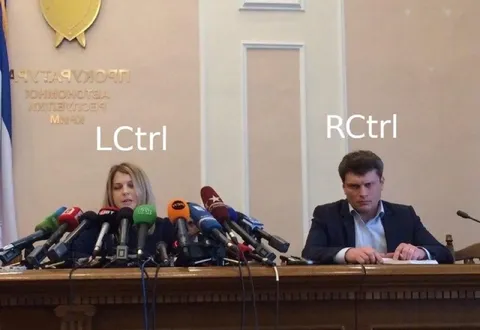 Left Ctrl vs Right Ctrl
