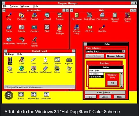 Windows 3.1 Hot Dog Stand Scheme