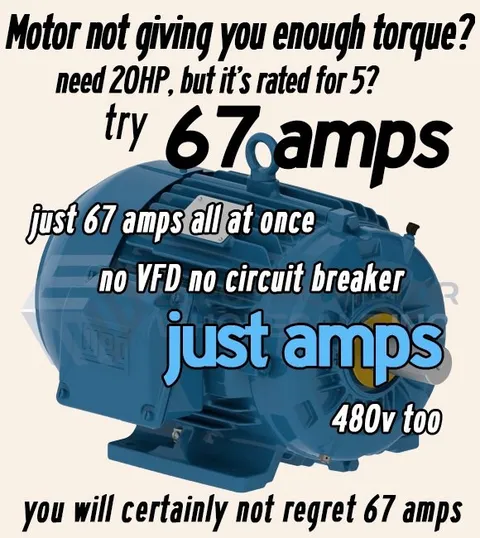 Just 67 Amps All at Once