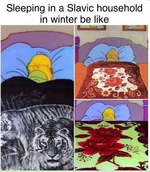 Sleeping in a Slavic Household in Winter