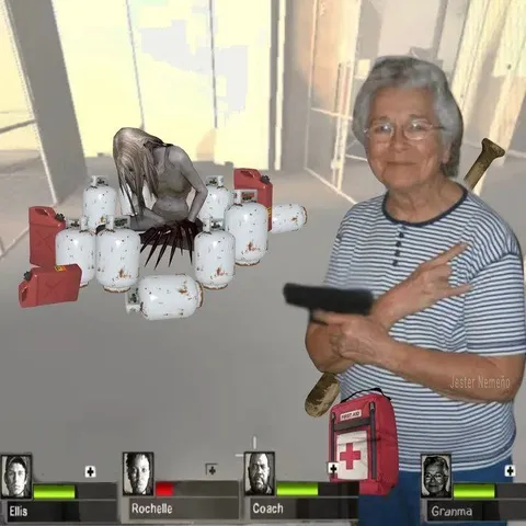 Grandma Joins Left 4 Dead
