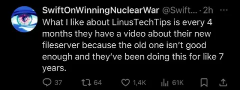 Linus Tech Tips New Fileserver