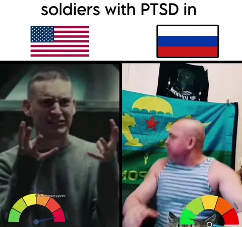 Soldiers With PTSD in America and Russia