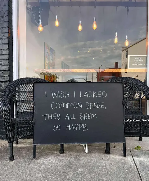 Common Sense Cafe Sign