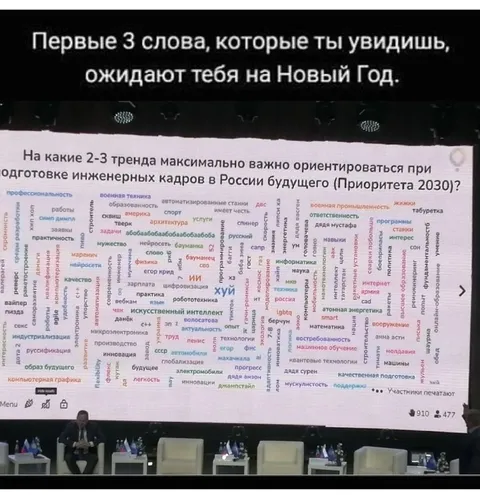 Первые три слова на Новый год