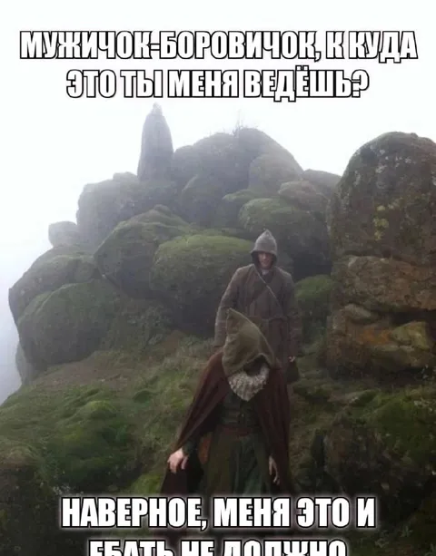 Мужичок-боровичок ведёт в лес