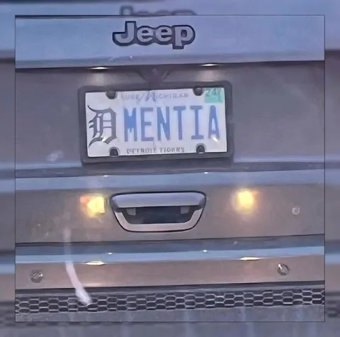 Jeep with Mentila License Plate