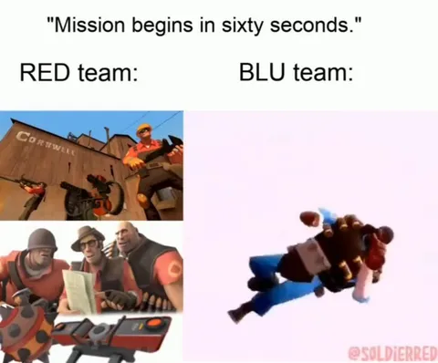 RED Team Prepares, BLU Team Dances