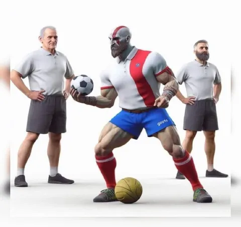 Kratos Plays Soccer