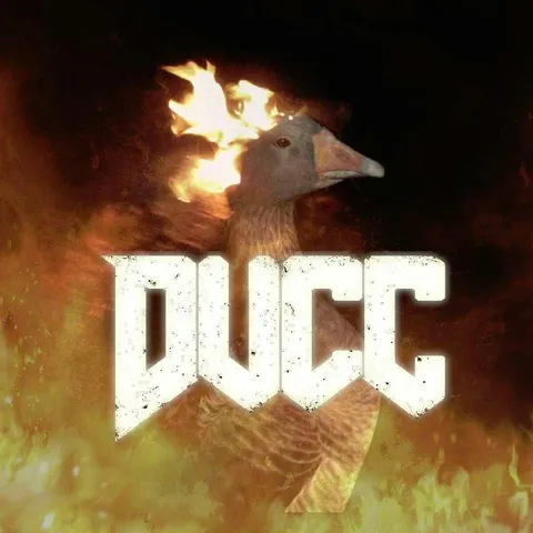 Doom Duck on Fire