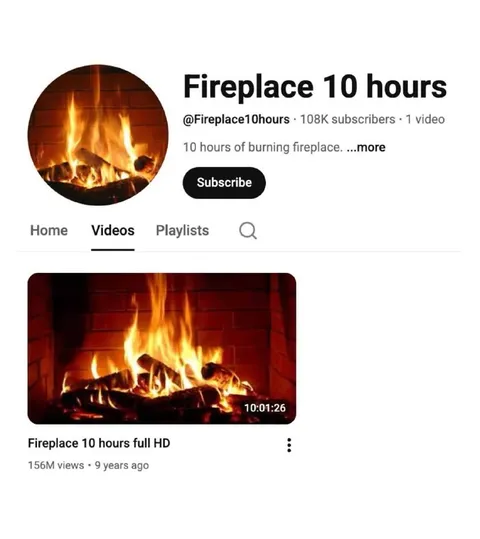 Fireplace 10 Hours YouTube Channel