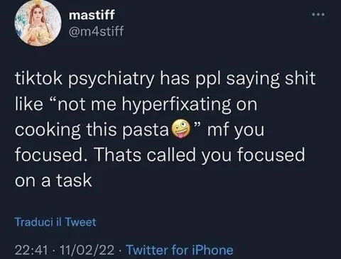 TikTok Psychiatry Hyperfixation