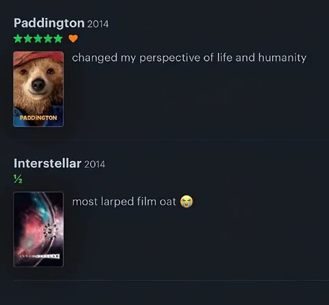 Paddington Over Interstellar
