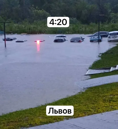 Львов затопило в 4:20