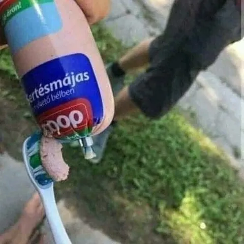 Dantų pasta su dešra