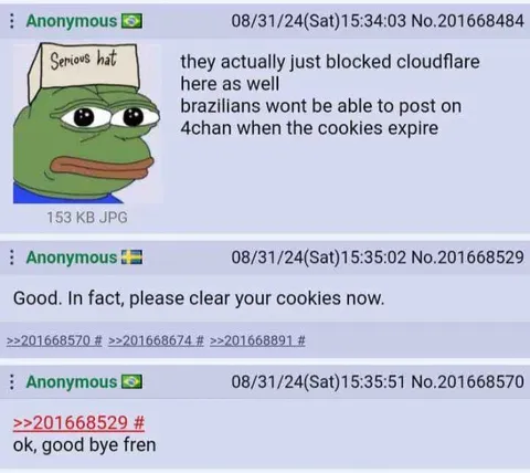 Pepe Clears His Cookies