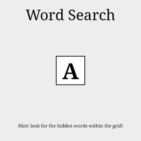 Word Search Hidden Words Joke