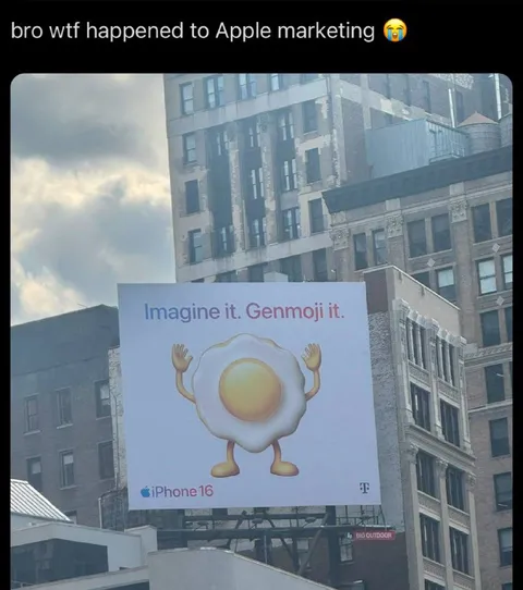 Apple Genmoji Billboard Fail