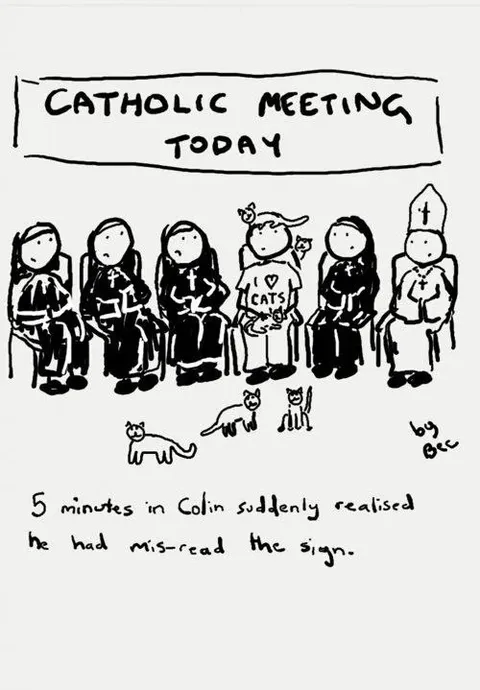 Colin Misreads Catholic Meeting
