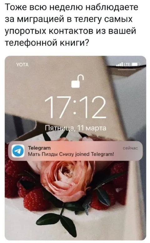 Миграция упоротых контактов в Телеграм