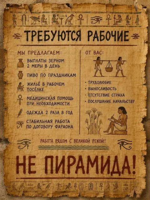 Египетская вакансия для рабочих