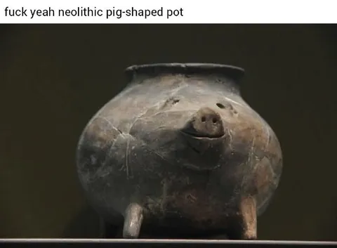 Neolithic Pig-Shaped Pot