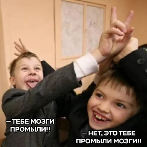 Тебе мозги промыли