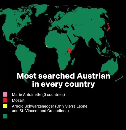 Most Searched Austrian Map