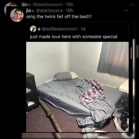 Twink Fell Off the Bed