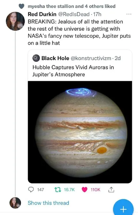 Jupiter Puts On a Little Hat