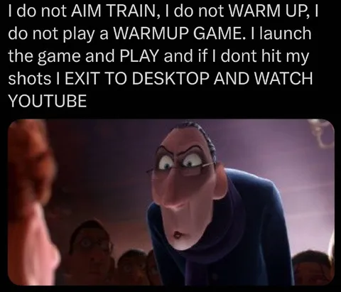 No Aim Training, Just YouTube