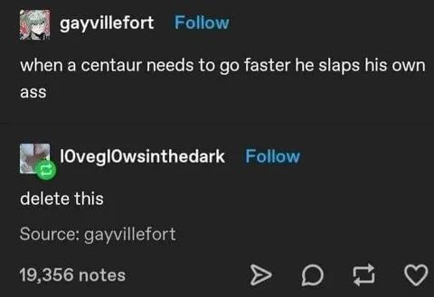 Centaur Slaps His Own Ass