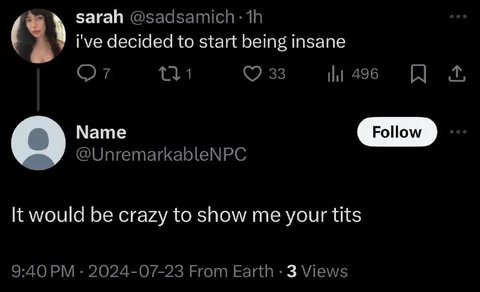 I've Decided to Start Being Insane