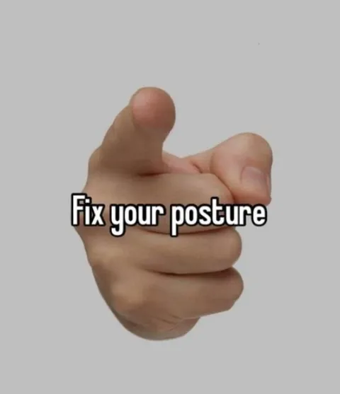 Fix your posture hand